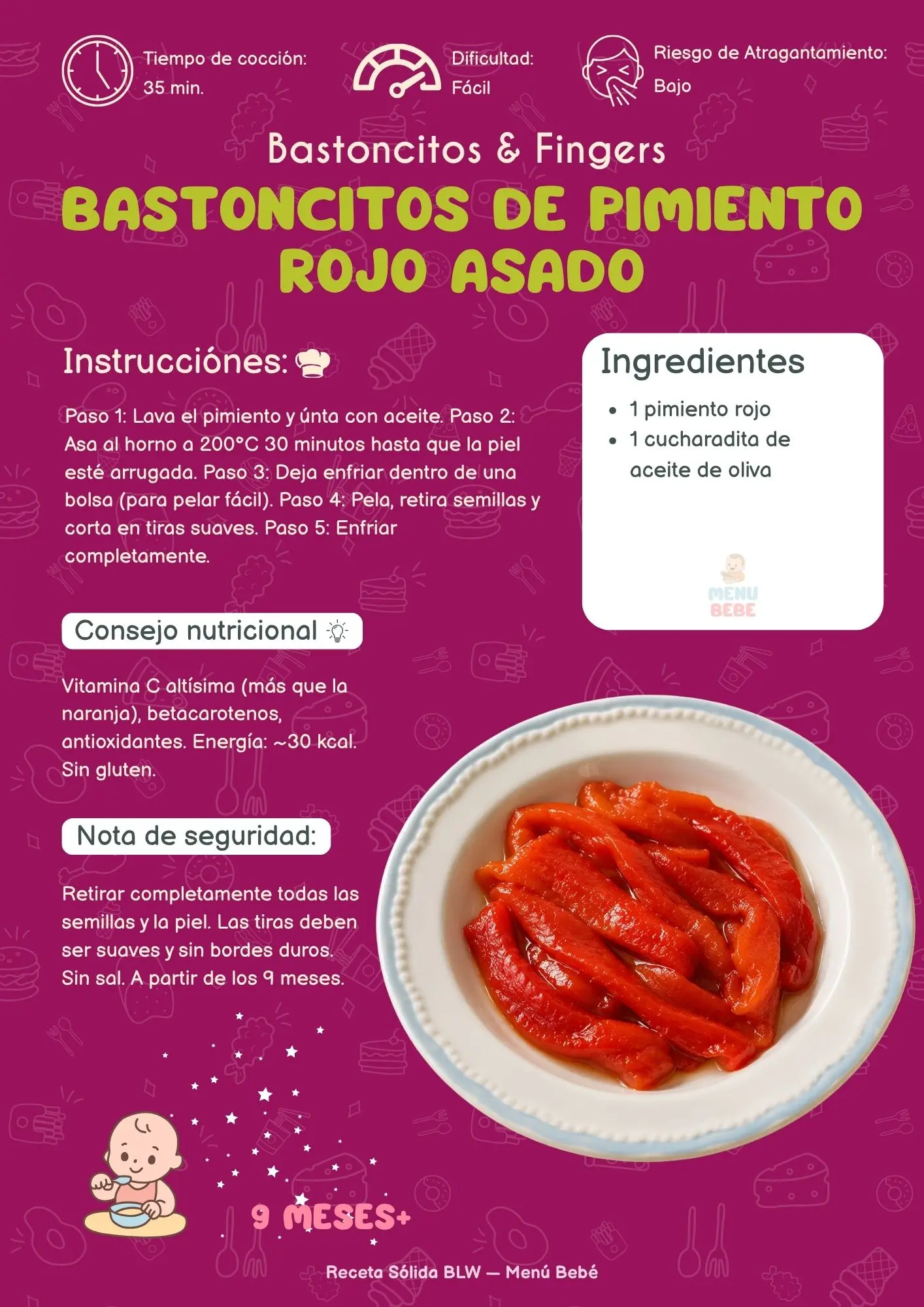Receta Menú Bebé