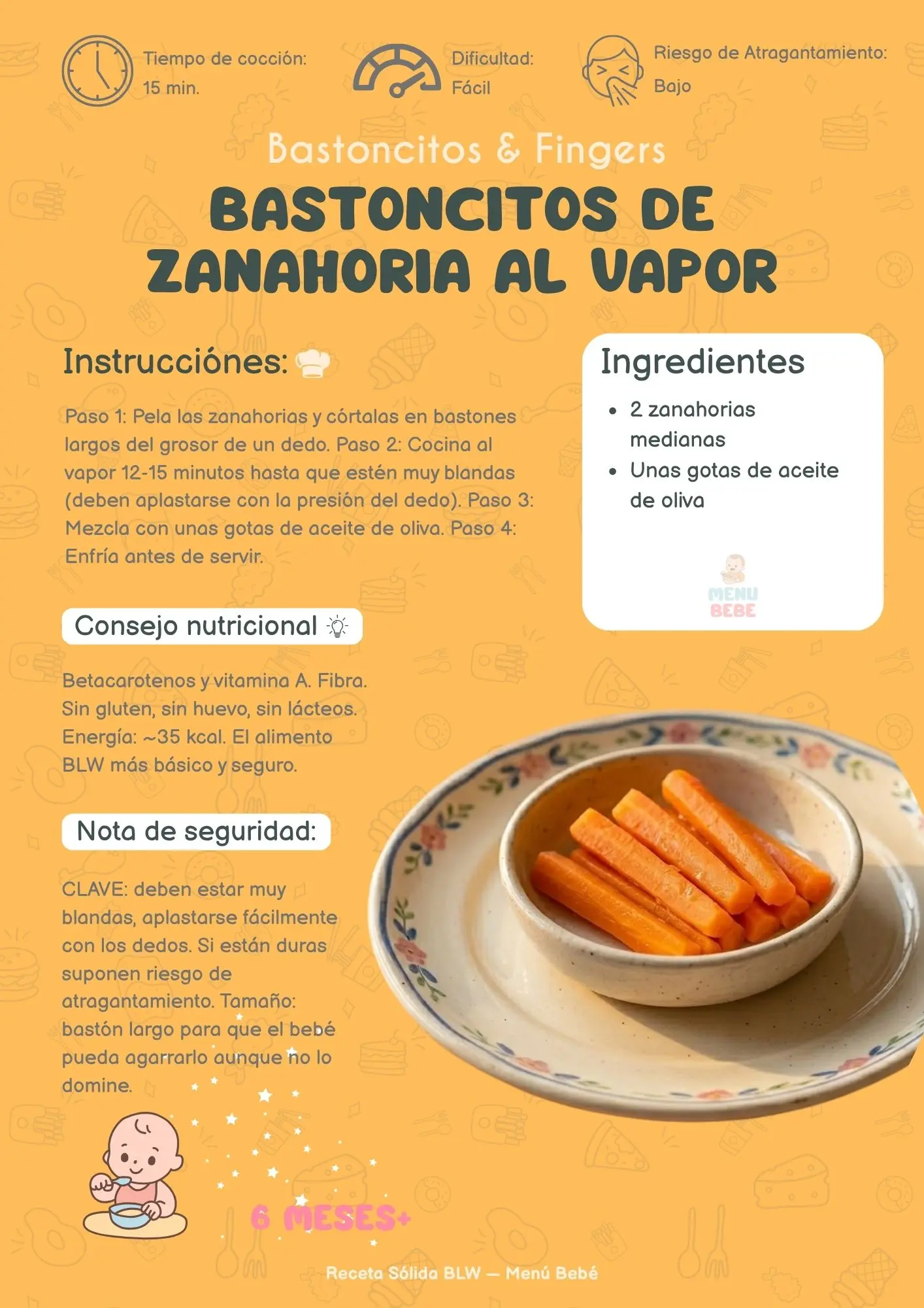 Receta Menú Bebé